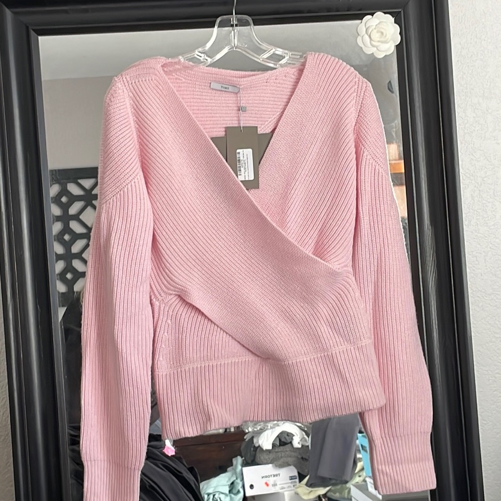 NWT Tome wool wrap sweater size L